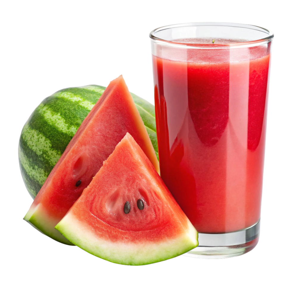 Refreshing Watermelon Juice with Slices Watermelon png