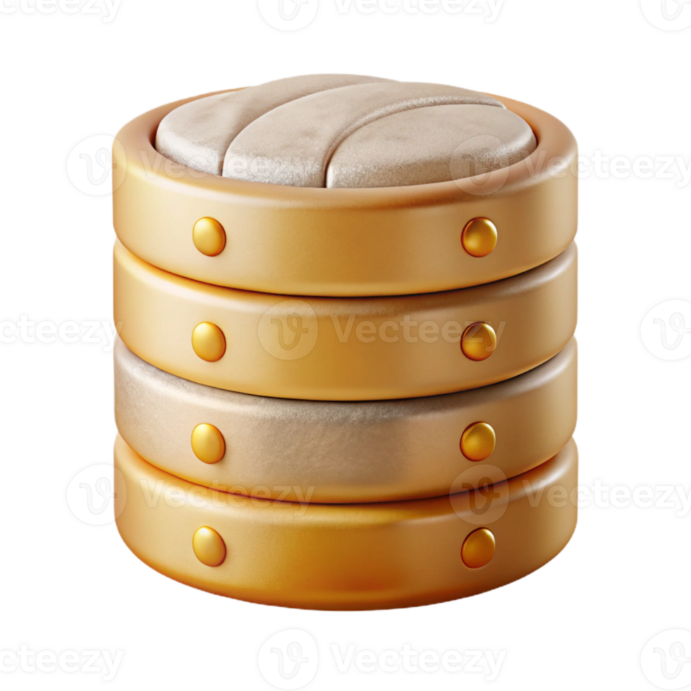 vibrant rustic Database Server Icon Cutout for Data Management detailed png