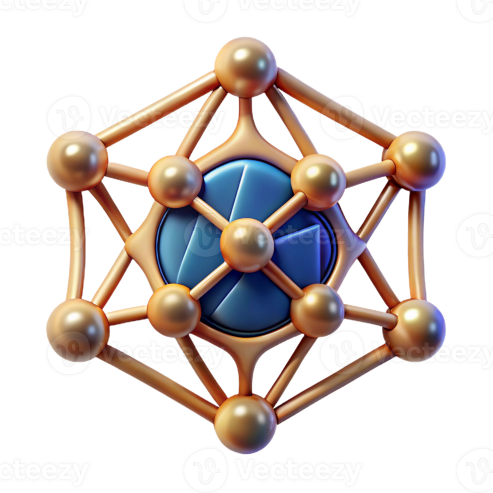 beautiful rustic Deep Learning Neural Network Icon Isolated for Data Science premium png