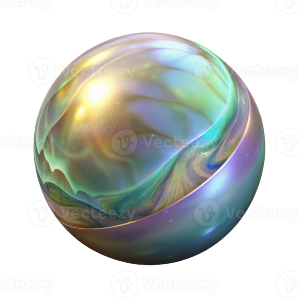 beautiful classic D Hologram Sphere Transparent for Digital Art png