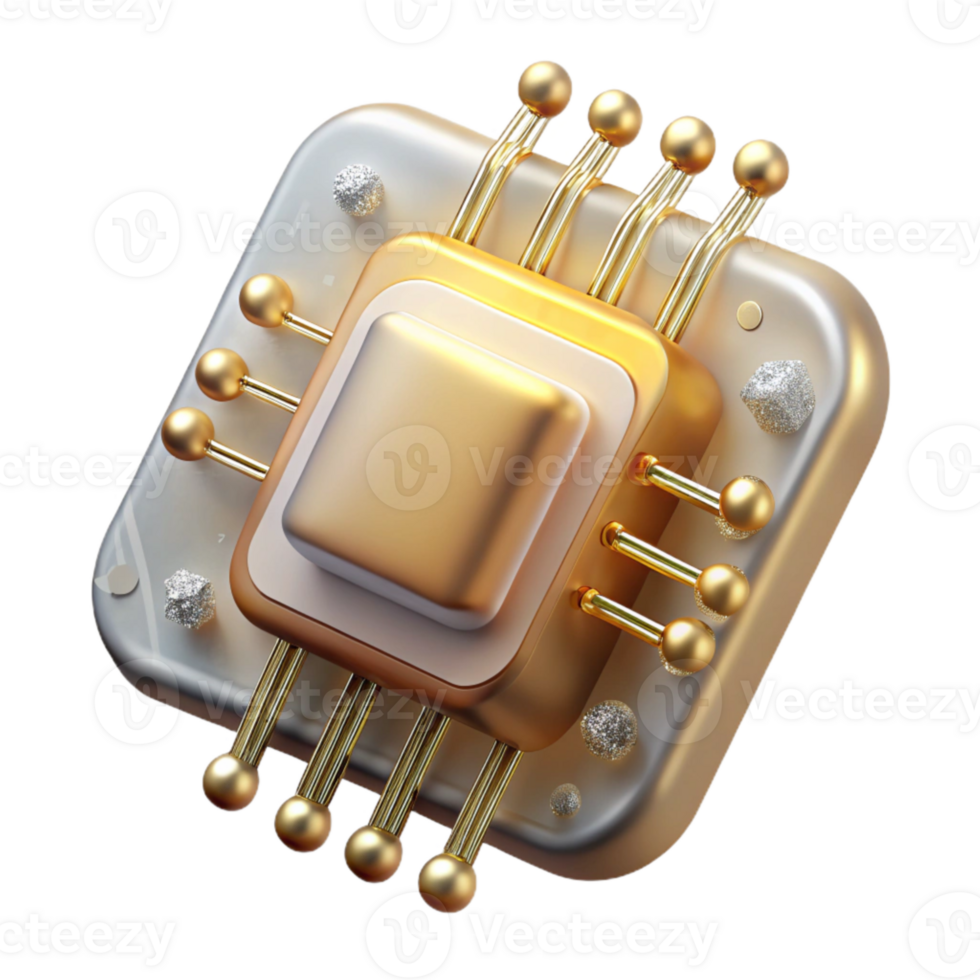 elegant rustic Digital Circuit Board Components Transparent Background png