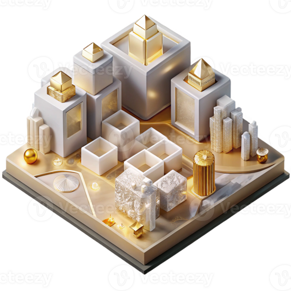 magnificent minimalist D Map with Isometric Building Models Transparent for Urban Planning genuine png