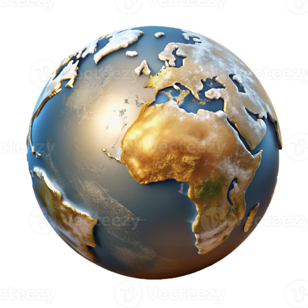 vibrant vintage Earth Globe Geography Illustration Transparent for Educational Materials detailed png