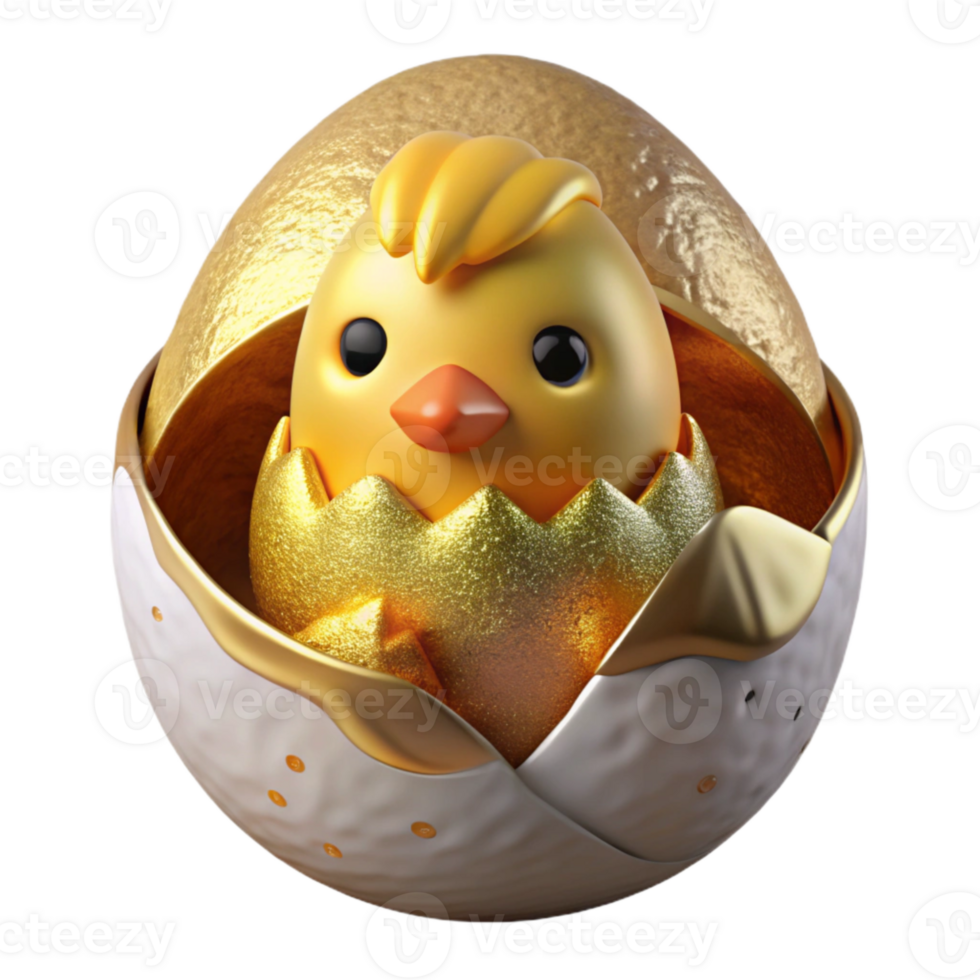 elegant minimalist Easter Chick Hatching Transparent for Springtime Renewal genuine png