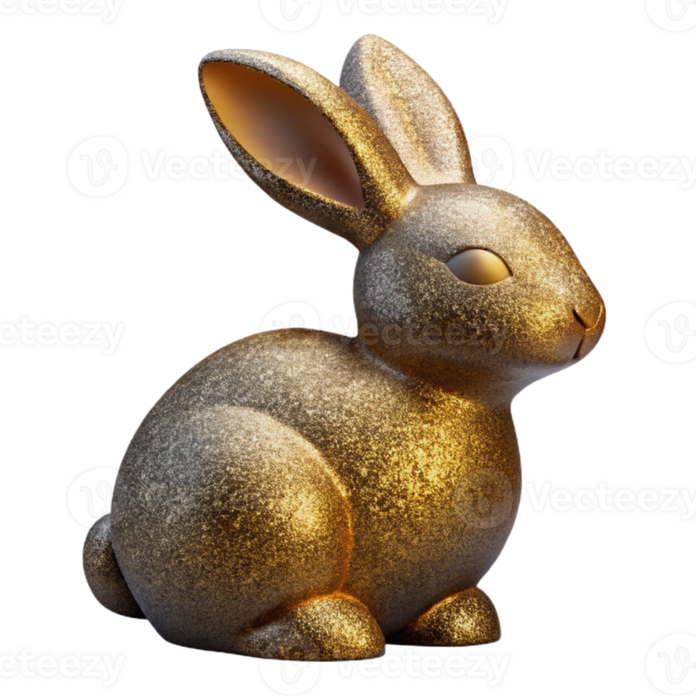 elegant traditional Easter Bunny Silhouette Isolated for Springtime Fun detailed png