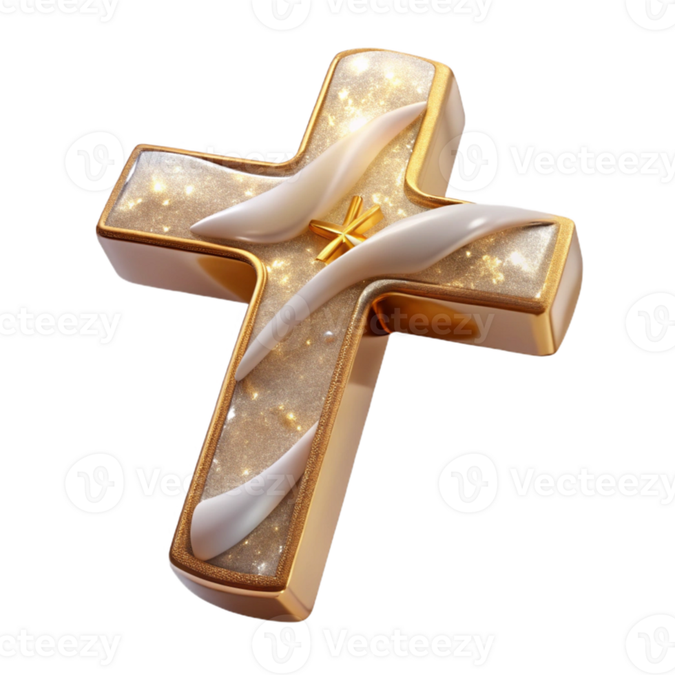 stunning creative Easter Cross Religious Symbol Transparent for Christian Holiday exclusive png