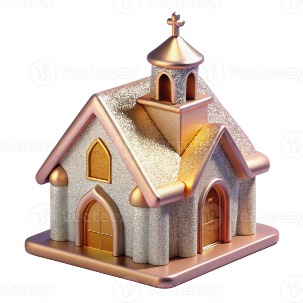 extraordinary creative Easter Church Building Isolated for Christian Celebration genuine png