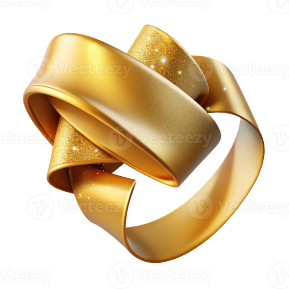 vibrant traditional Festive Ribbon Gold Decor Transparent for Print professional png