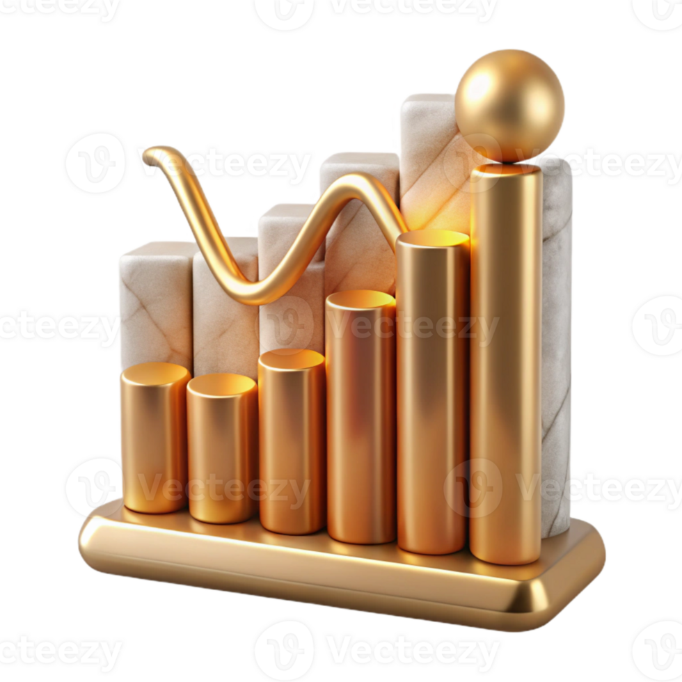 magnificent classic Financial Chart Growth Graph Transparent for Market Analysis genuine png