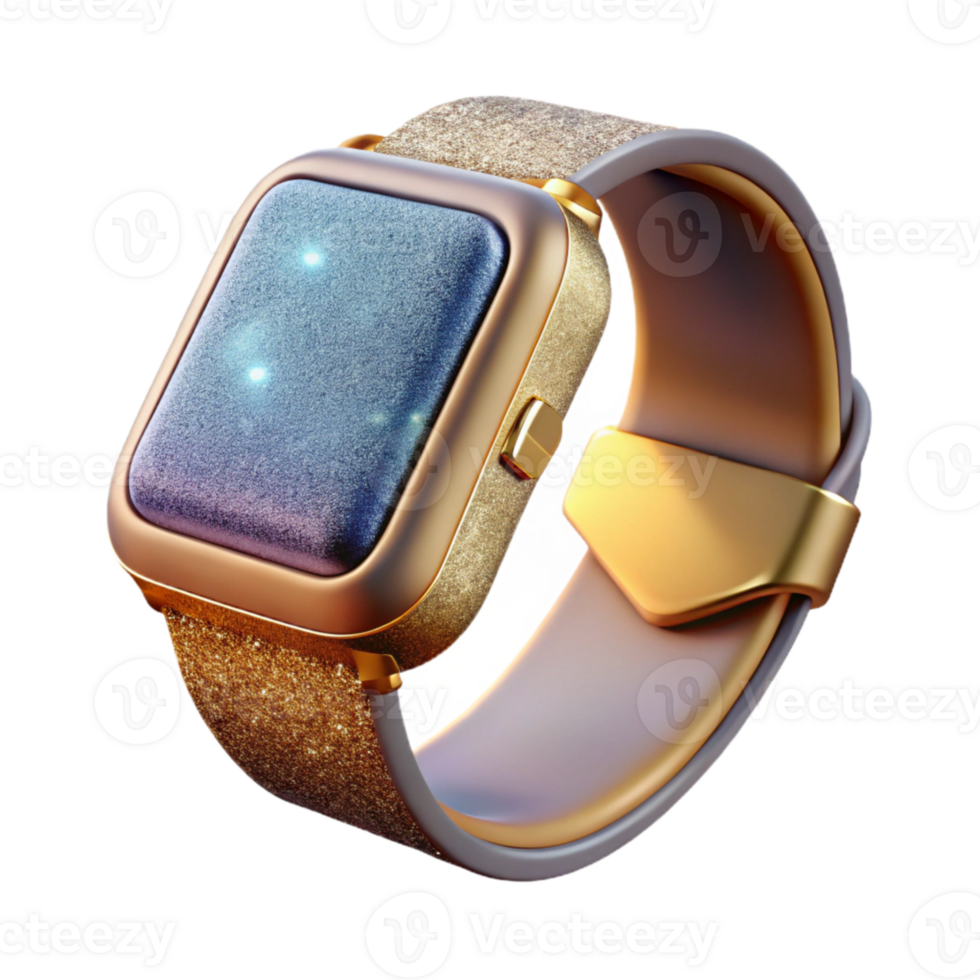 elegant contemporary Fitness Tracker Smartwatch Transparent Background for Tech Blogs high quality png