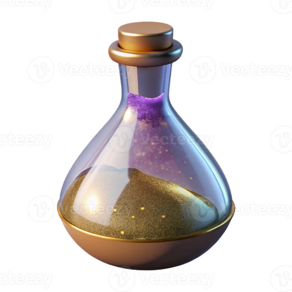 dramatic modern Flask Laboratory Container Isolated Scientific Research png