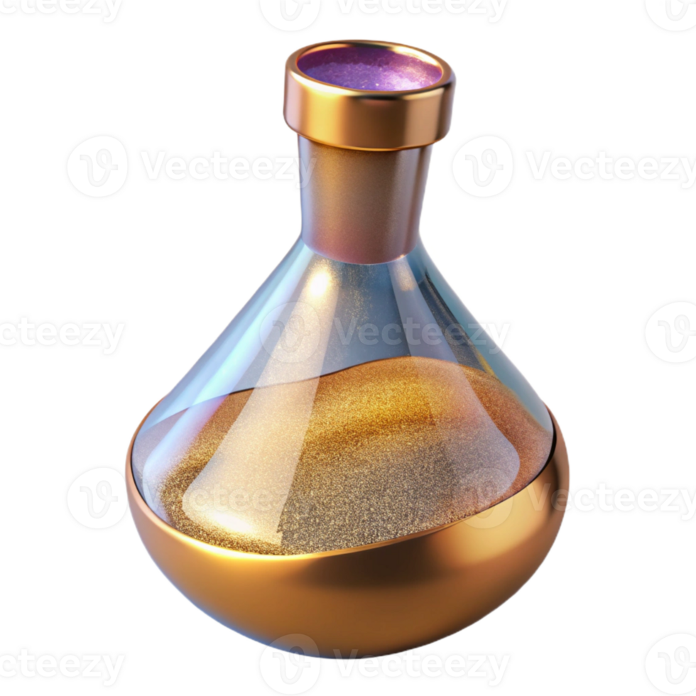 dramatic rustic Flask Laboratory Container Isolated Scientific Research high quality png