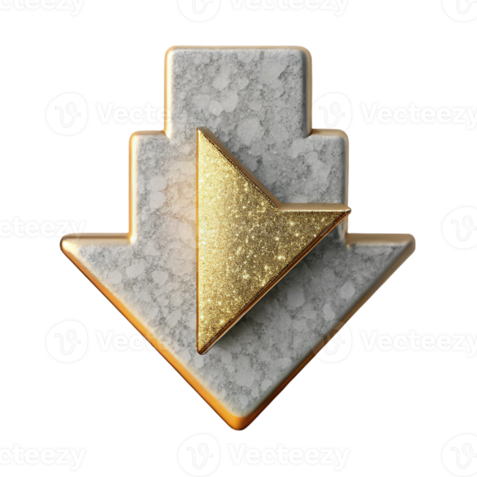 impressive modern Flat Design Arrow Down Icon Cutout for Decline Trends png