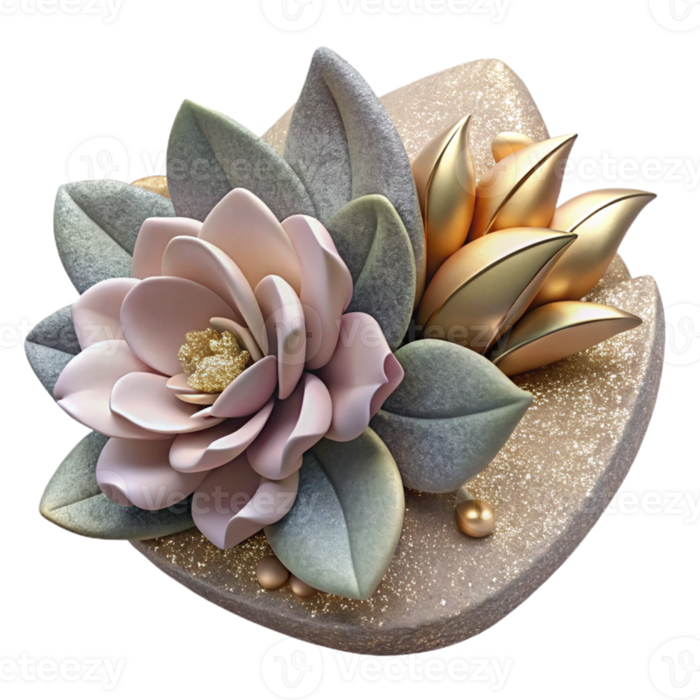 magnificent contemporary Flower Arrangement Side View Cutout for Floral Design exclusive png