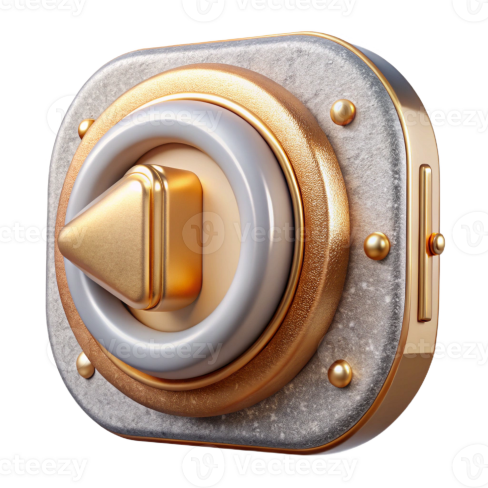 elegant creative Futuristic Volume Control Cutout for Audio Interfaces high resolution png