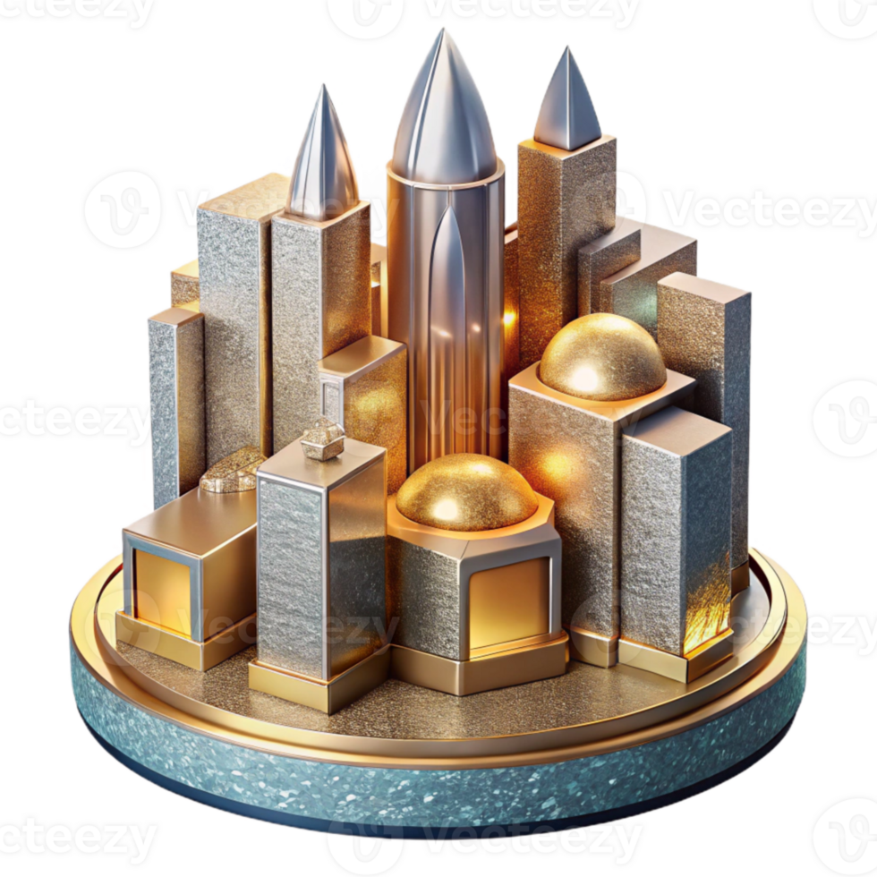 extraordinary minimalist Futuristic Vr City Building Cutout for Architectural Visualizations premium png