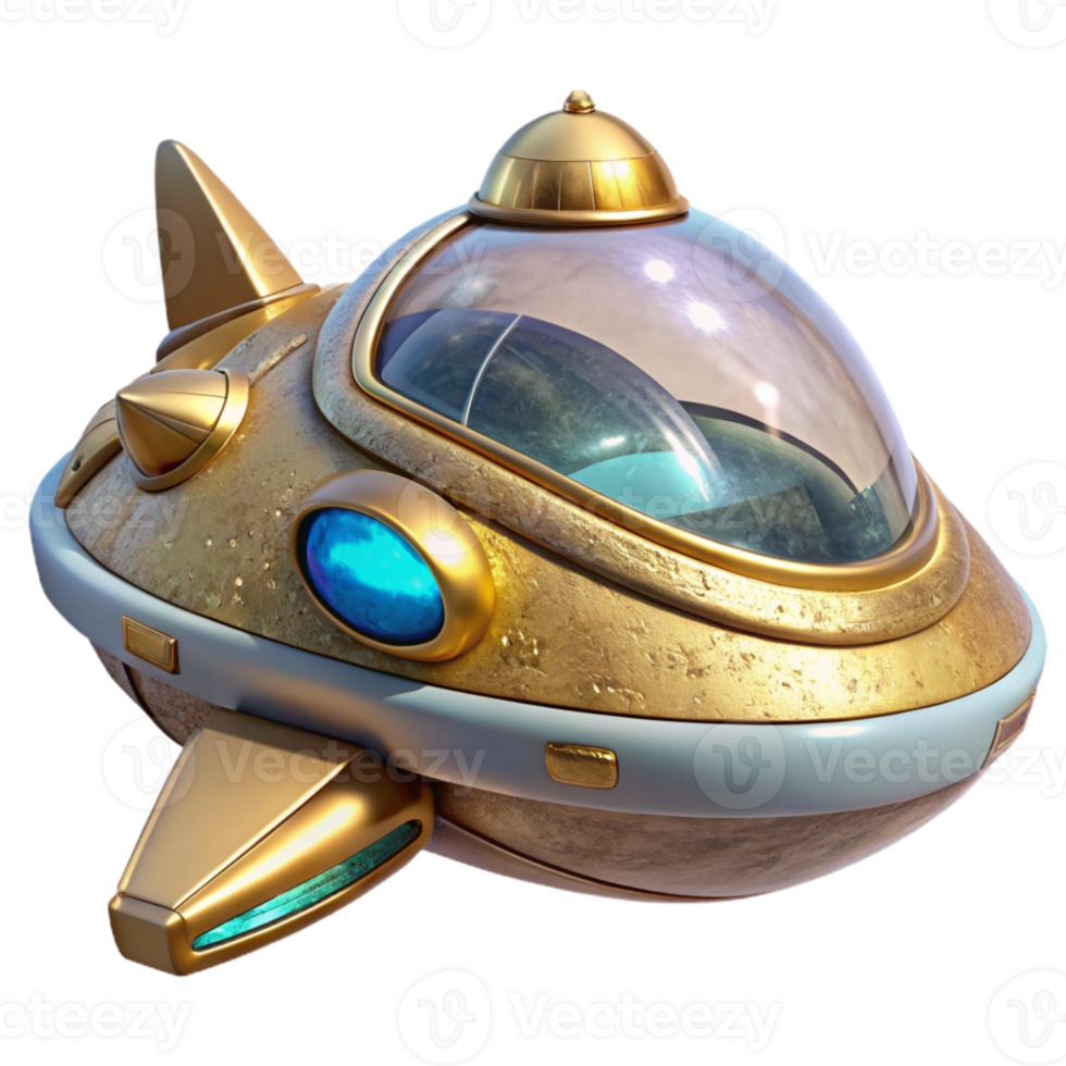 wonderful vintage Futuristic Vr Spaceship Transparent for Space Exploration Games original png
