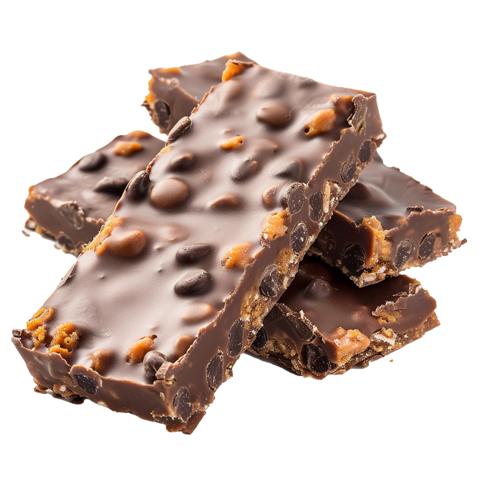 Delicious Chocolate Bars with Caramel and Nuts Closeup Photography png