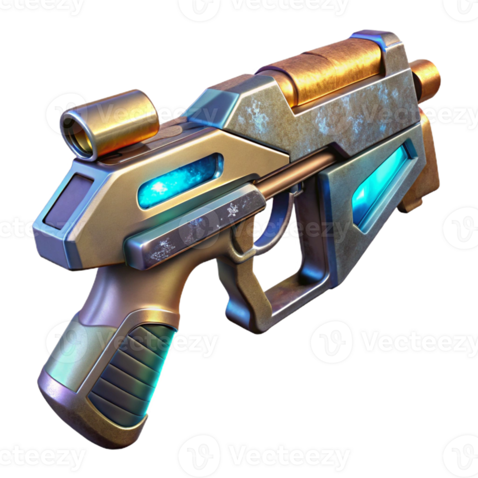 wonderful modern Futuristic Vr Weapon Cutout for Sci Fi Game Assets detailed png