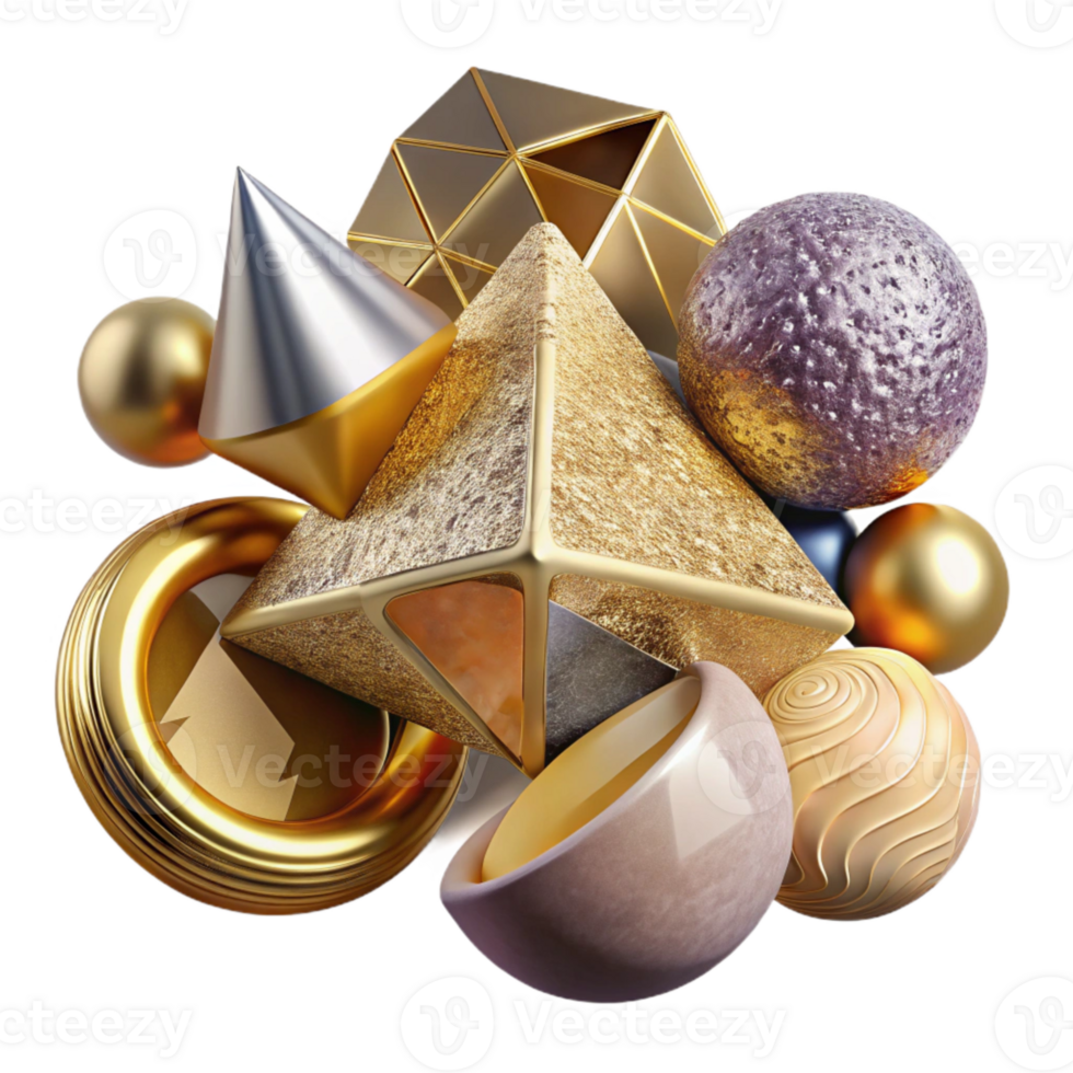 wonderful traditional Geometric Vr Shapes Isolated for Abstract Compositions original png