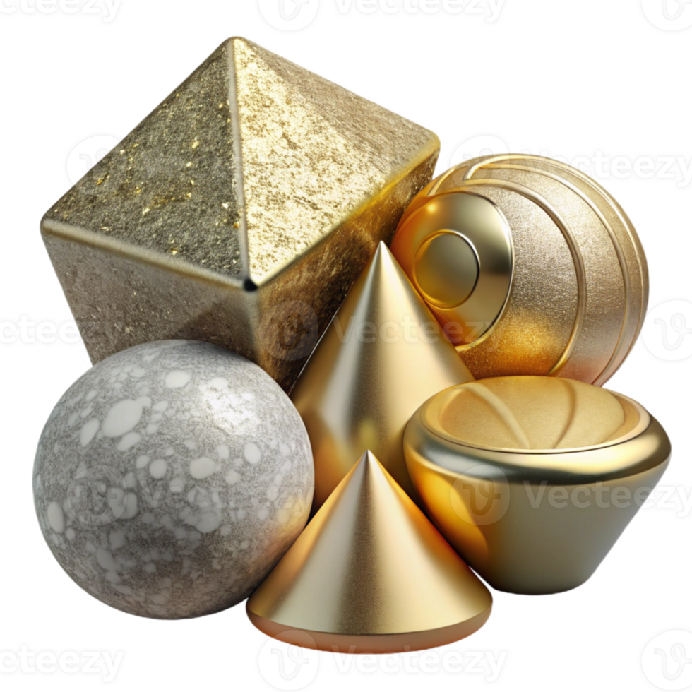 beautiful vintage Geometry Shapes Set Isolated for Design Projects high quality png