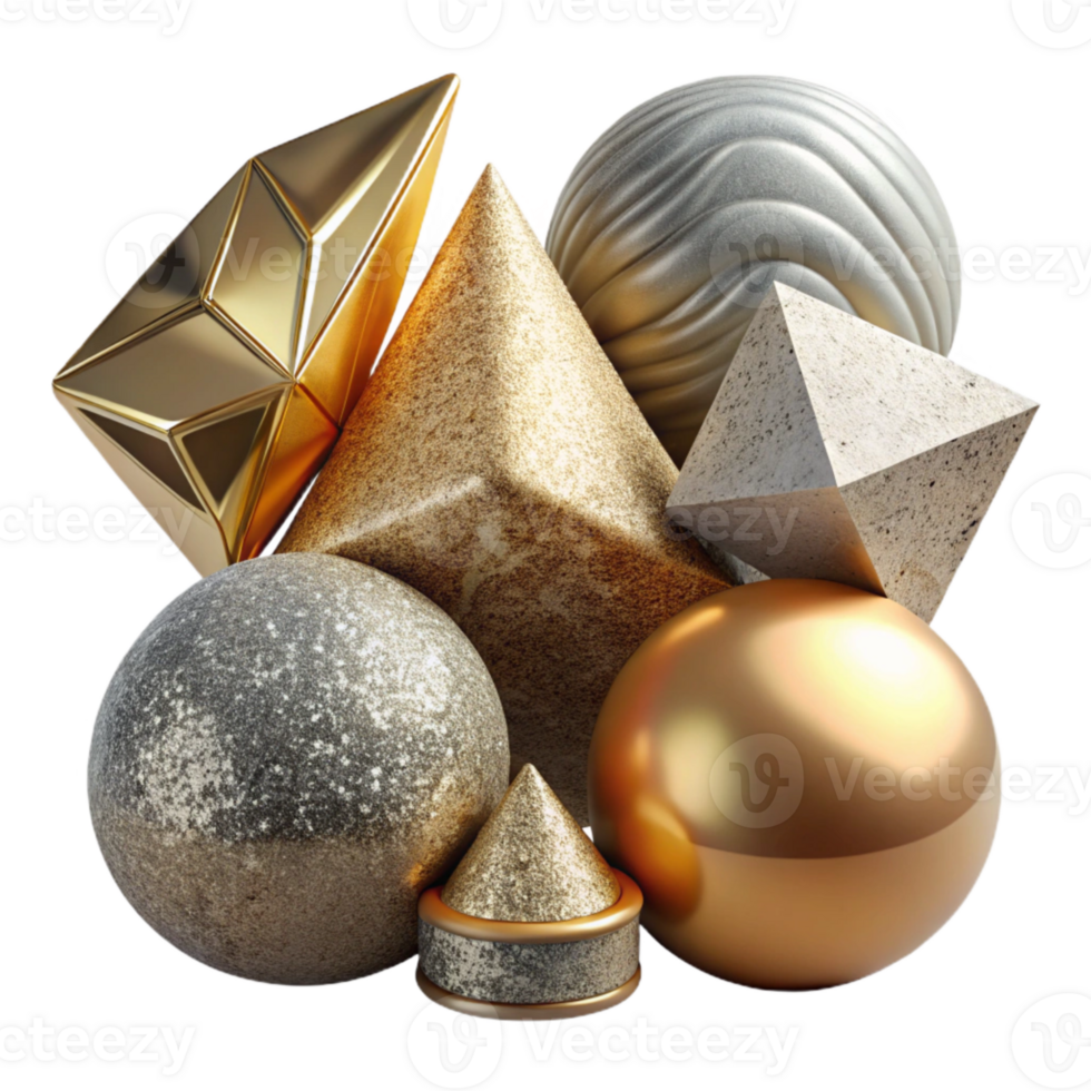 magnificent contemporary Geometry Shapes Set Isolated for Design Projects genuine png