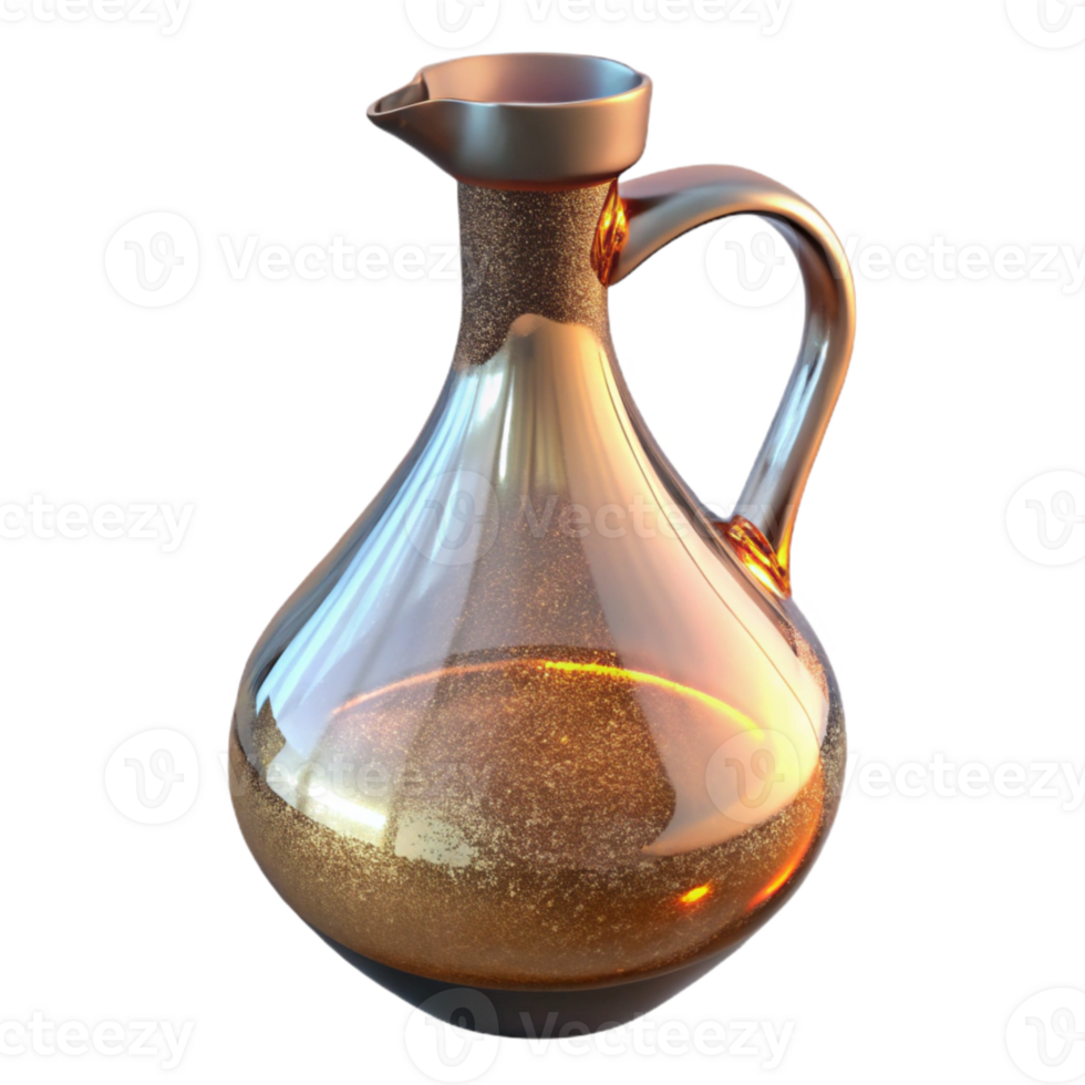 beautiful abstract Glass Carafe Isolated Home Decor Accessory detailed png