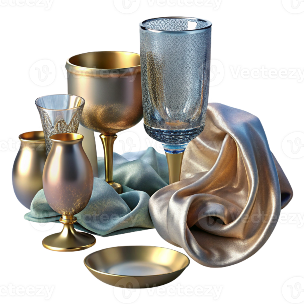 impressive vintage Glassware Set for Dining Transparent for Restaurant Websites authentic png