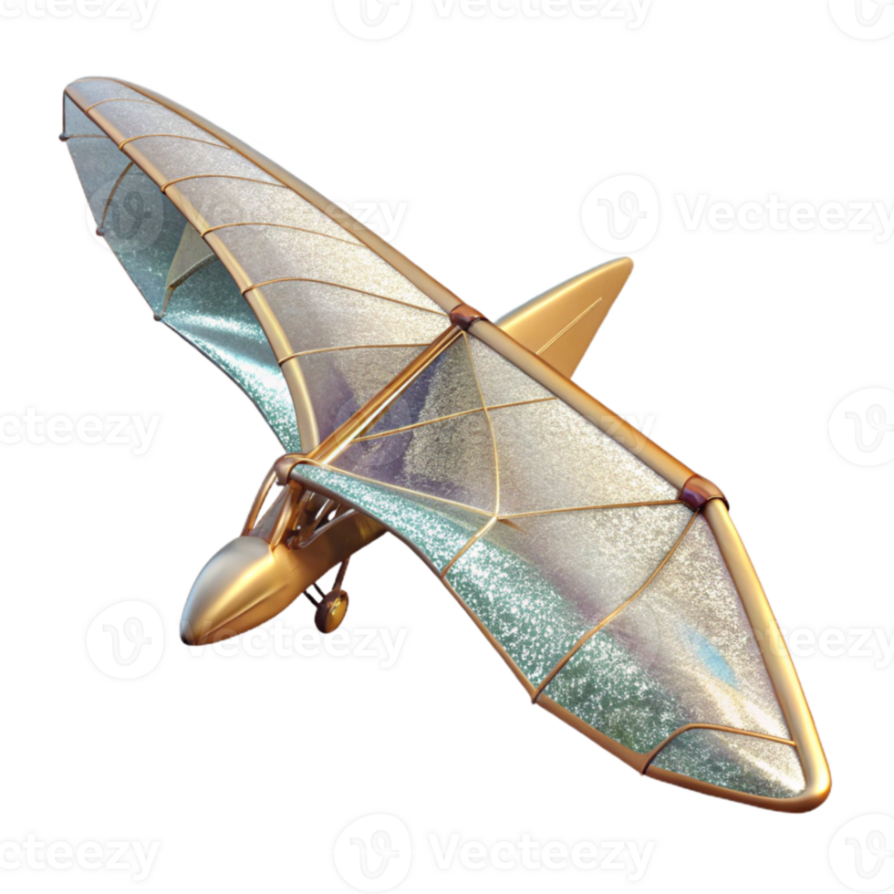 impressive rustic Glider Soaring in Air Isolated for Recreational Flying high resolution png