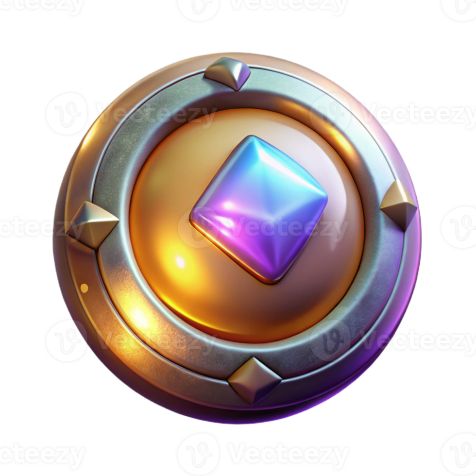 stunning rustic Glowing User Interface Element Isolated for Game Hud exclusive png