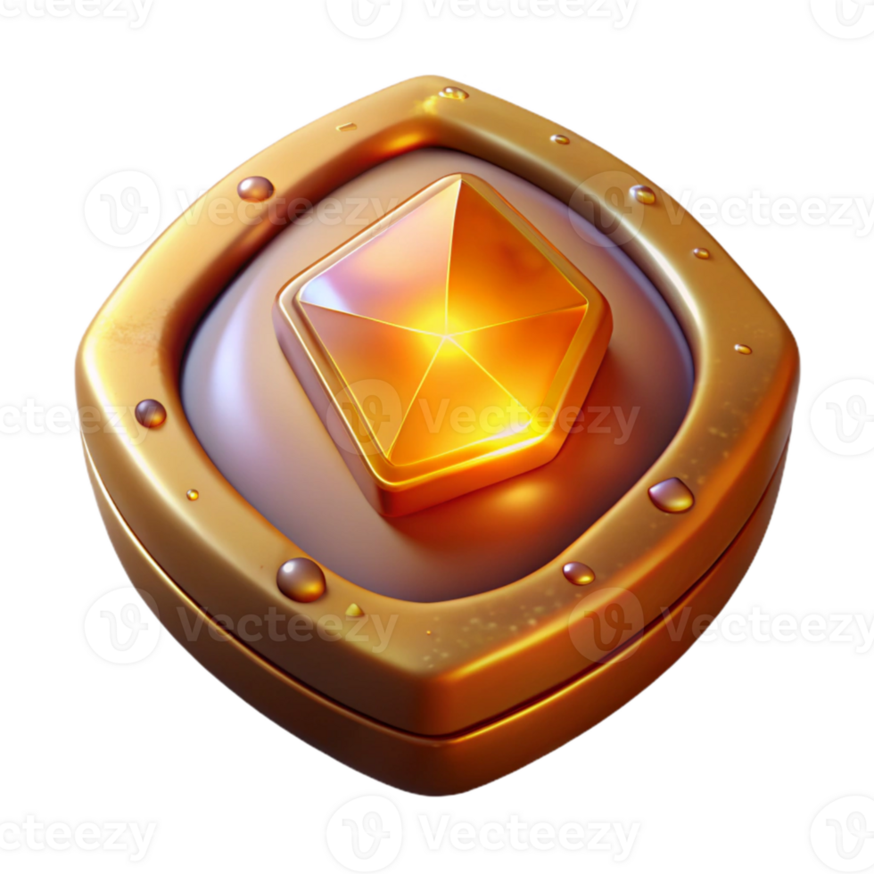 dramatic artistic Glowing User Interface Element Isolated for Game Hud exclusive png