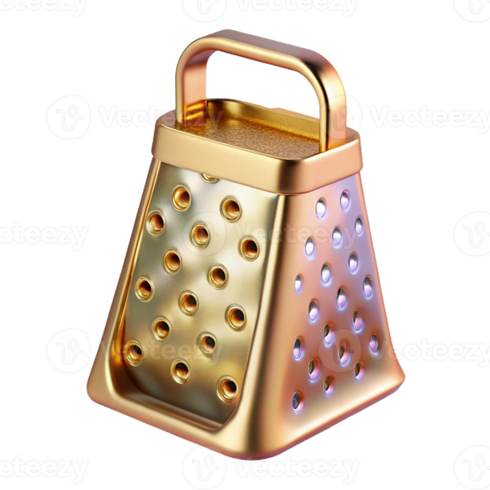 extraordinary traditional Grater gold Kitchen Tool Isolated for Cheese Grating genuine png