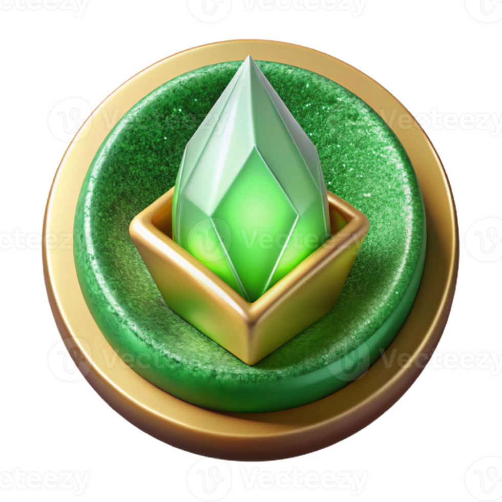 elegant minimalist Green Energy Icon Sustainable Development Transparent for Environmental Studies original png