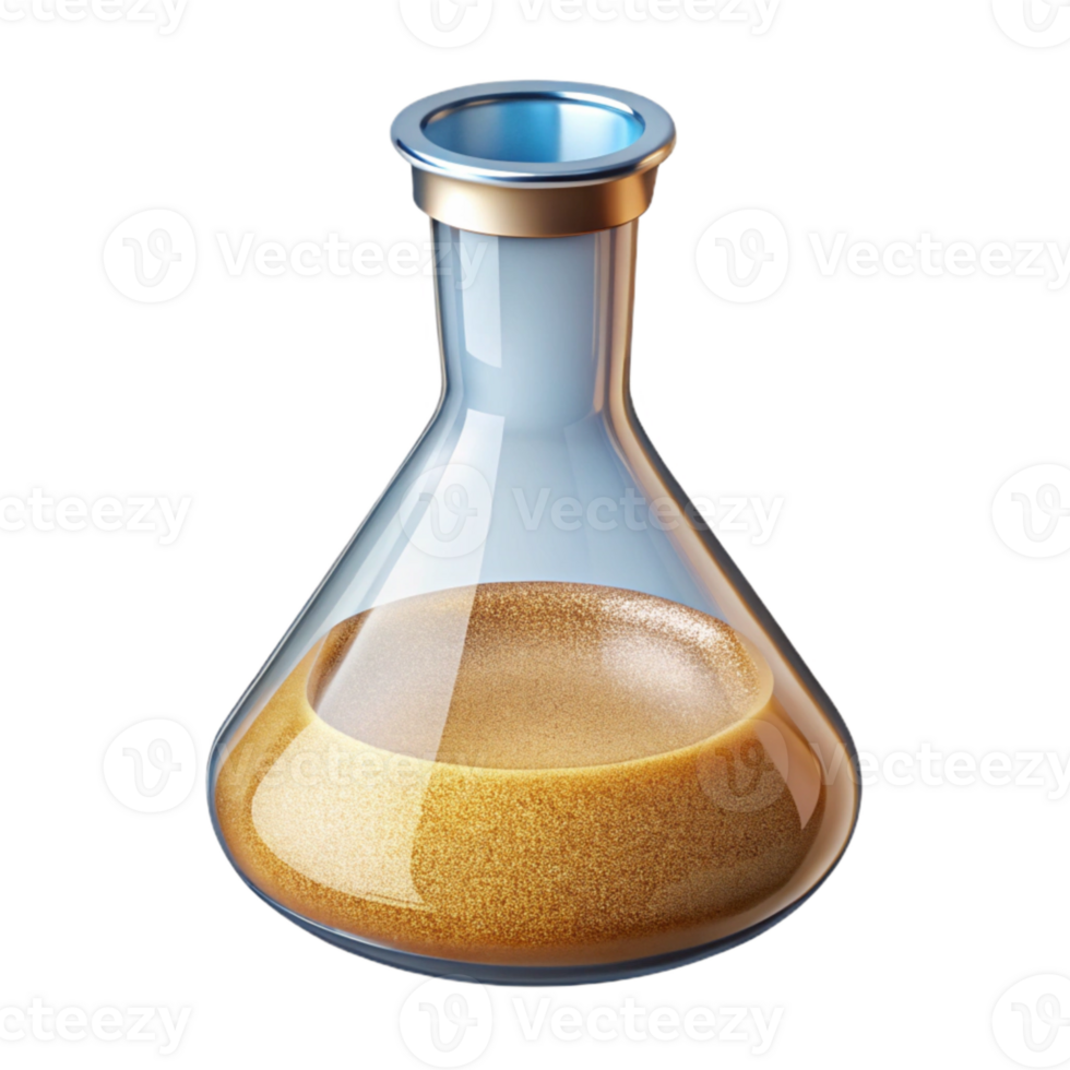 serene abstract Hand Drawn Lab Beaker Illustration Transparent for Chemistry Experiments png