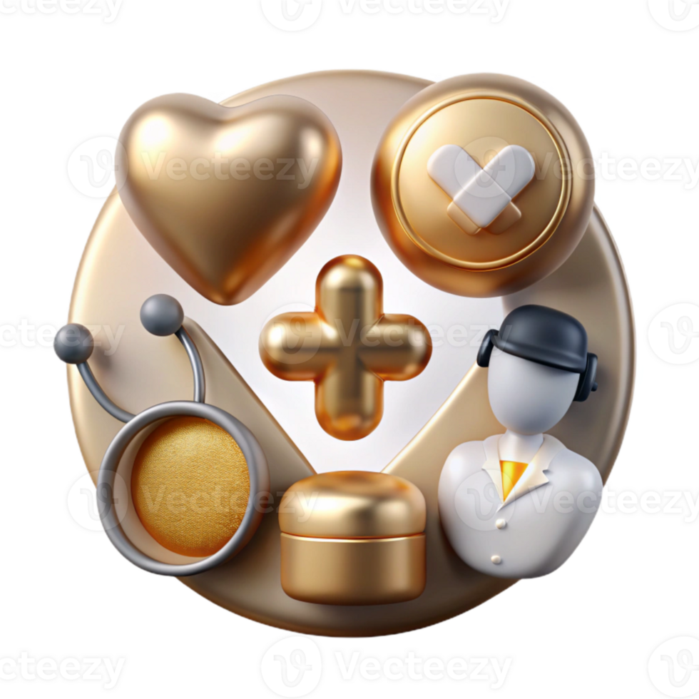 wonderful creative Healthcare Professionals Icon Set Isolated for Medical Staff detailed png