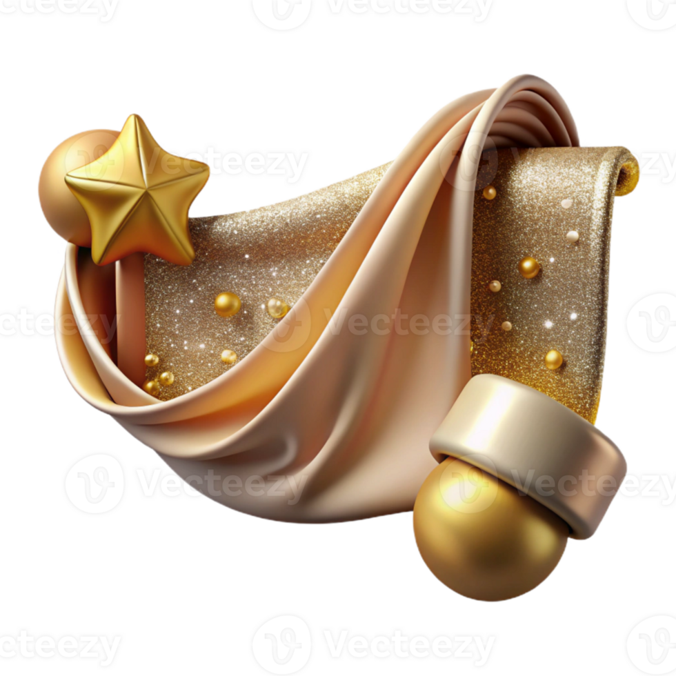 elegant creative Holiday Banner Festive Decor Isolated png