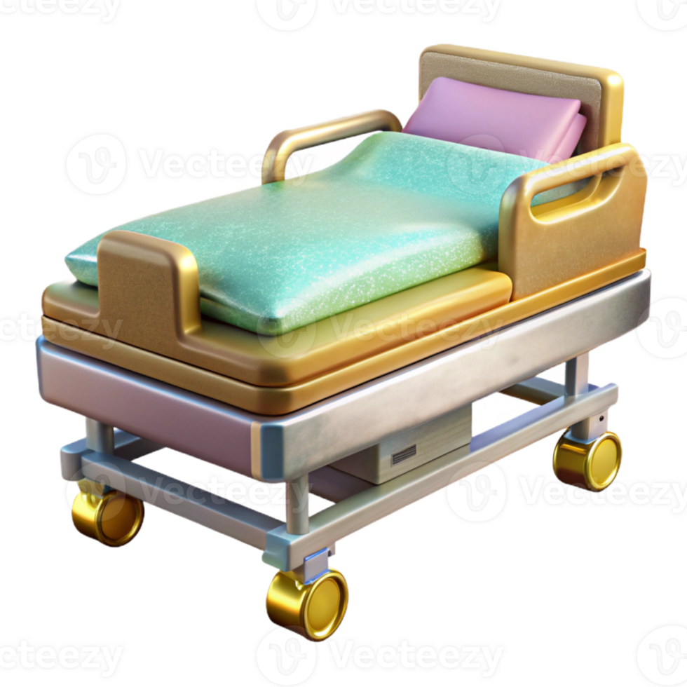 impressive artistic Hospital Bed Medical Equipment Cutout for Healthcare Facilities high resolution png