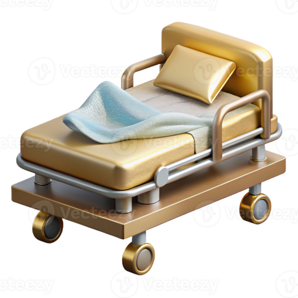 vibrant creative Hospital Bed Patient Icon Transparent for Medical Websites authentic png