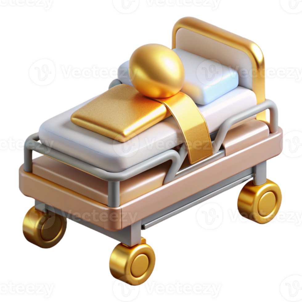 vibrant modern Hospital Bed Patient Icon Transparent for Medical Websites genuine png
