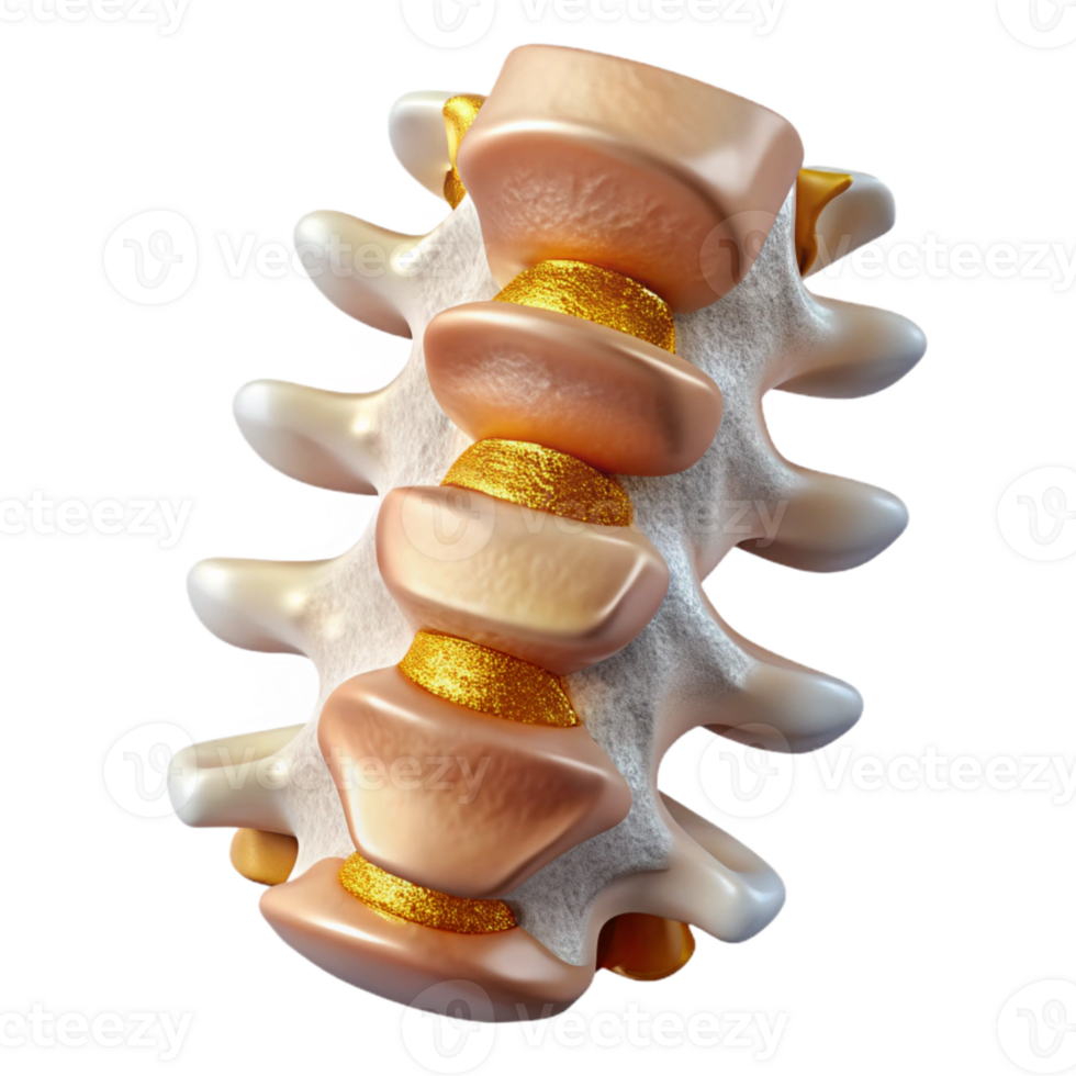 elegant creative Human Spine Vertebrae Cutout Chiropractic Education original png
