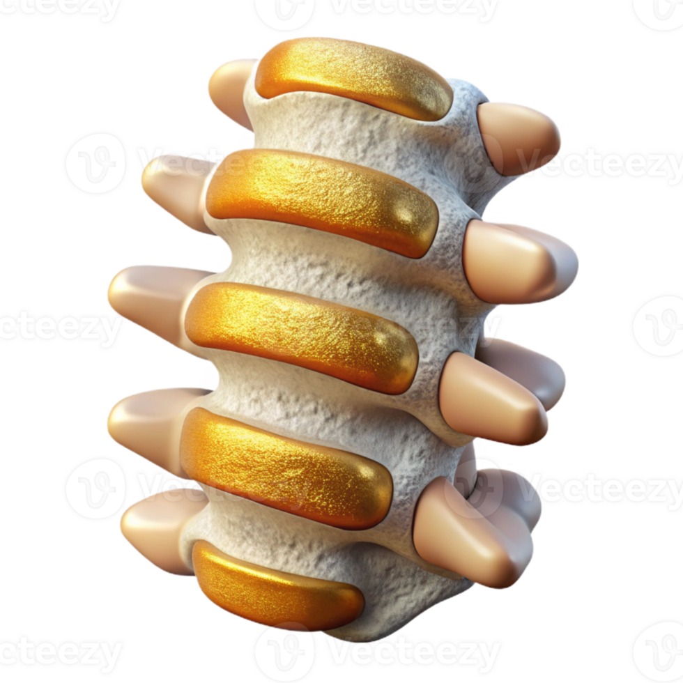 stunning rustic Human Spine Anatomy Isolated Chiropractic Illustration high quality png