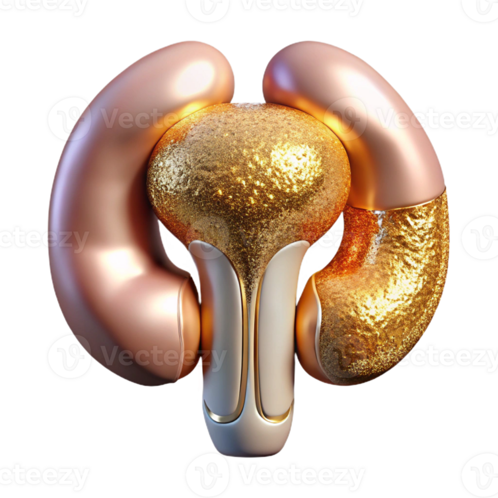 vibrant vintage Human Urinary System Detailed Isolated Urology Diagram genuine png