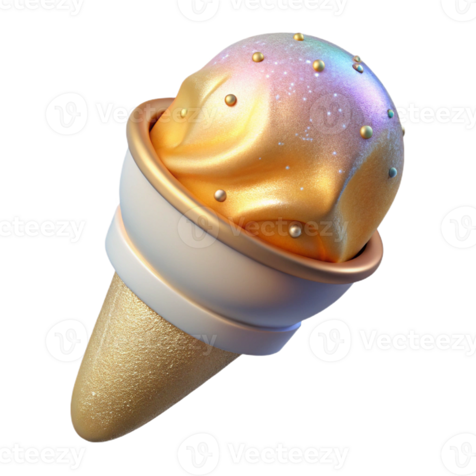 beautiful classic Ice Cream Scoop Vanilla Cutout for Summer Promotions authentic png