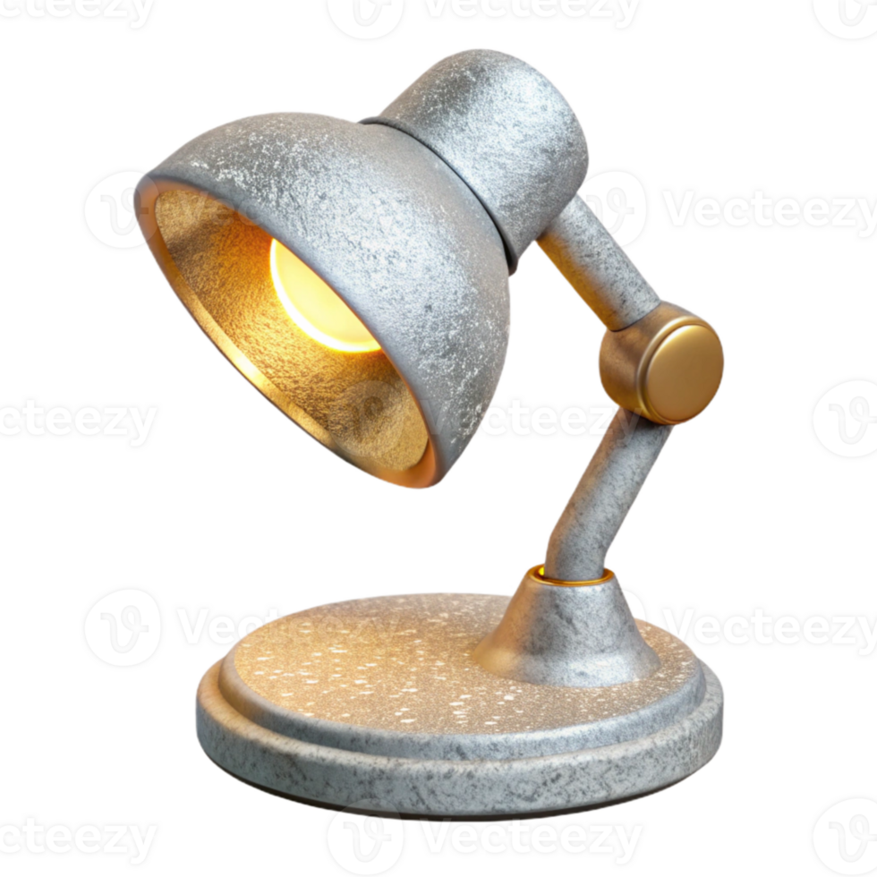 impressive modern Industrial Style Desk Lamp Isolated for Workspace exclusive png