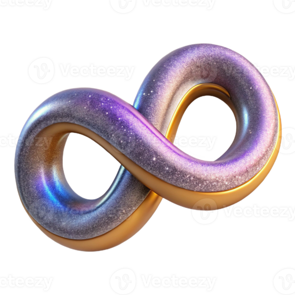 dramatic rustic Infinity Symbol Isolated for Mathematical Concepts high quality png