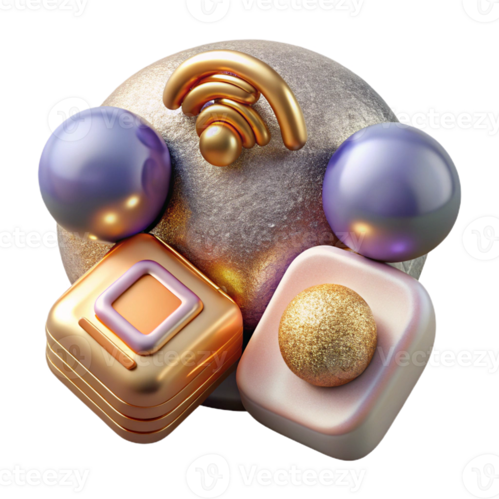 beautiful vintage Internet of Things Connected Devices Cutout for Iot exclusive png