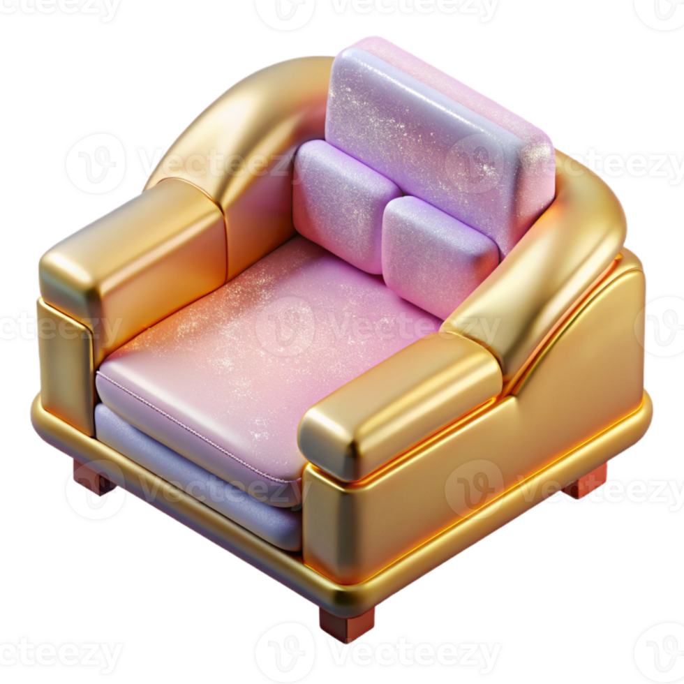 impressive vintage Isometric Vr Furniture Isolated for Interior Design Projects original png
