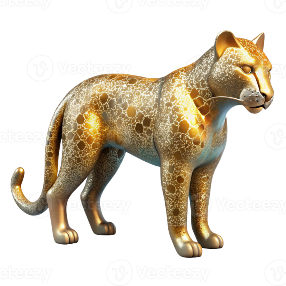 dramatic abstract Jaguar Silhouette Wild Cat Cutout for Jungle Themes high resolution png