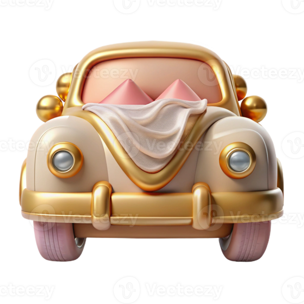 beautiful creative Just Married Car Sign Decor Cutout for Wedding Transportation high quality png