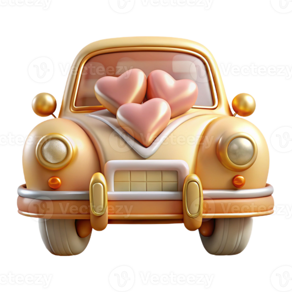 impressive artistic Just Married Car Sign Decor Cutout for Wedding Transportation professional png